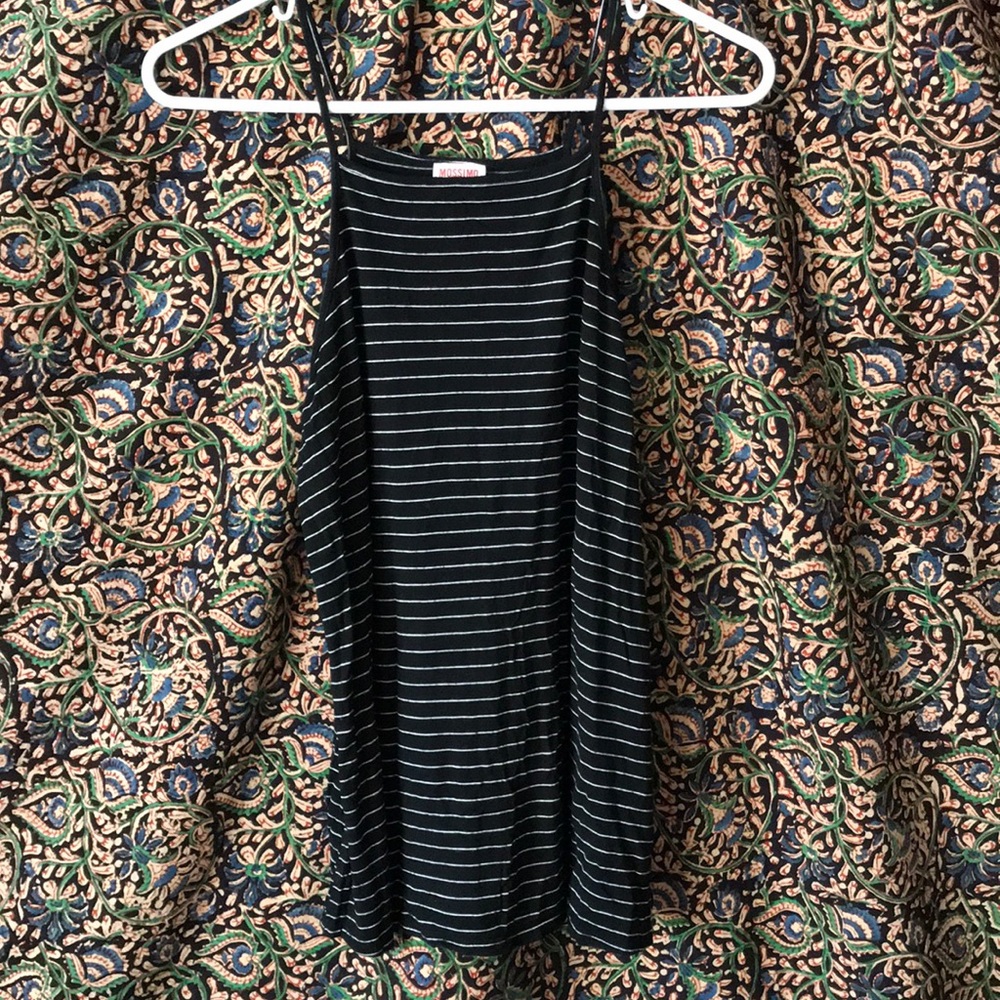 Striped Halter Tank Top